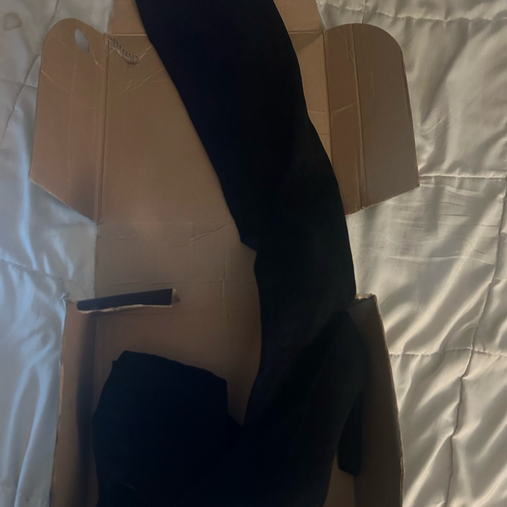 Fashion Nova Black Over the Knee Boots